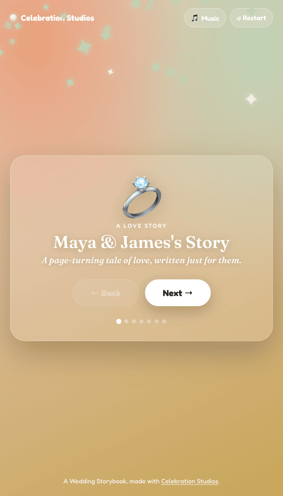 Wedding storybook